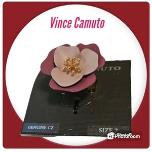 Vince Camuto Powder Coated Statement Flower Ring